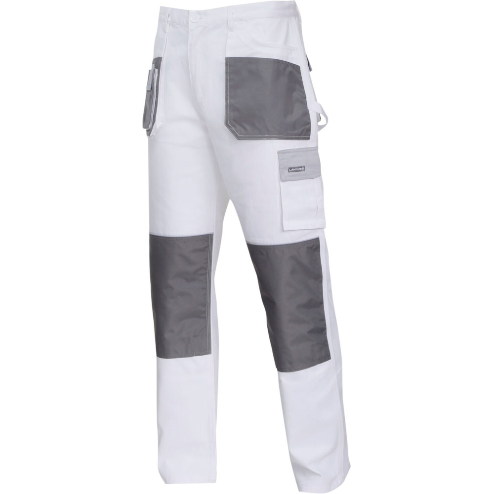 Spodnie biało-szare 100% bawełna, 'xl (56)', ce, lahti