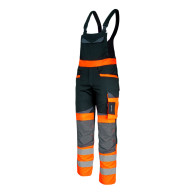 Trädgårdsbyxor varningsfärgade svart-orange, 'l', ce, lahti