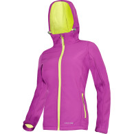 Kurtka softshell z kapt. fiol.-ziel., damska,'xl',ce, lahti