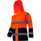 Varningsskyddsjacka, fodrad, orange, 's', CE, Lahti