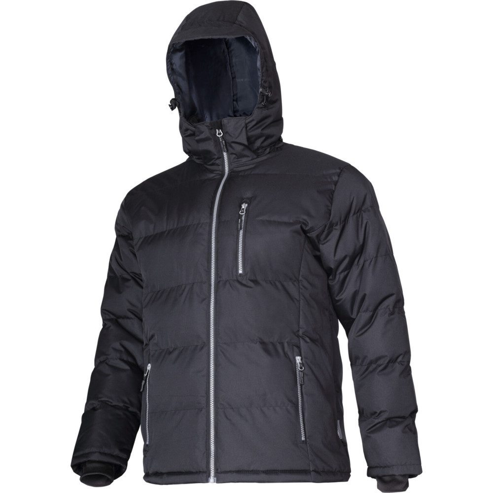 Quiltad svart jacka, '3xl', ce, Lahti
