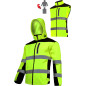 Softshell varning med avtagbara ärmar, gul, 'xl', ce, Lahti