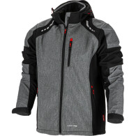 Kurtka softshell z kapt. szar.-czar.-czerw., 'xl', ce, lahti
