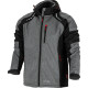 Kurtka softshell z kapt. szar.-czar.-czerw., '2xl',ce, lahti