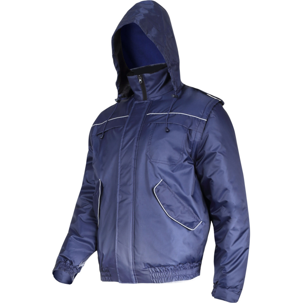 Kurtka ocieplana granat.  z odp. rękaw., '3xl', ce, lahti