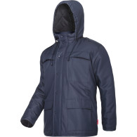 Fodrad blå jacka, '2xl', ce, Lahti