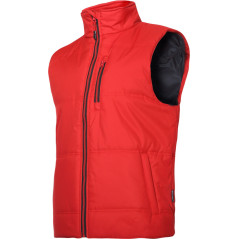 Ärmellose gefütterte Weste in Rot-Schwarz, '2XL', CE, Lahti