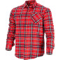Flanellskjorta röd-marin, 170g/m2, '3xl', ce, Lahti