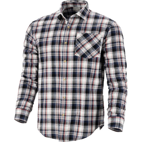 Skjorta i gråsvart flanell, 170 g/m2, '2xl', CE, Lahti