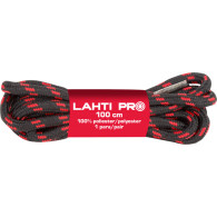 Runda skosnören svart-röd l904015p, 10 par, 150cm, Lahti