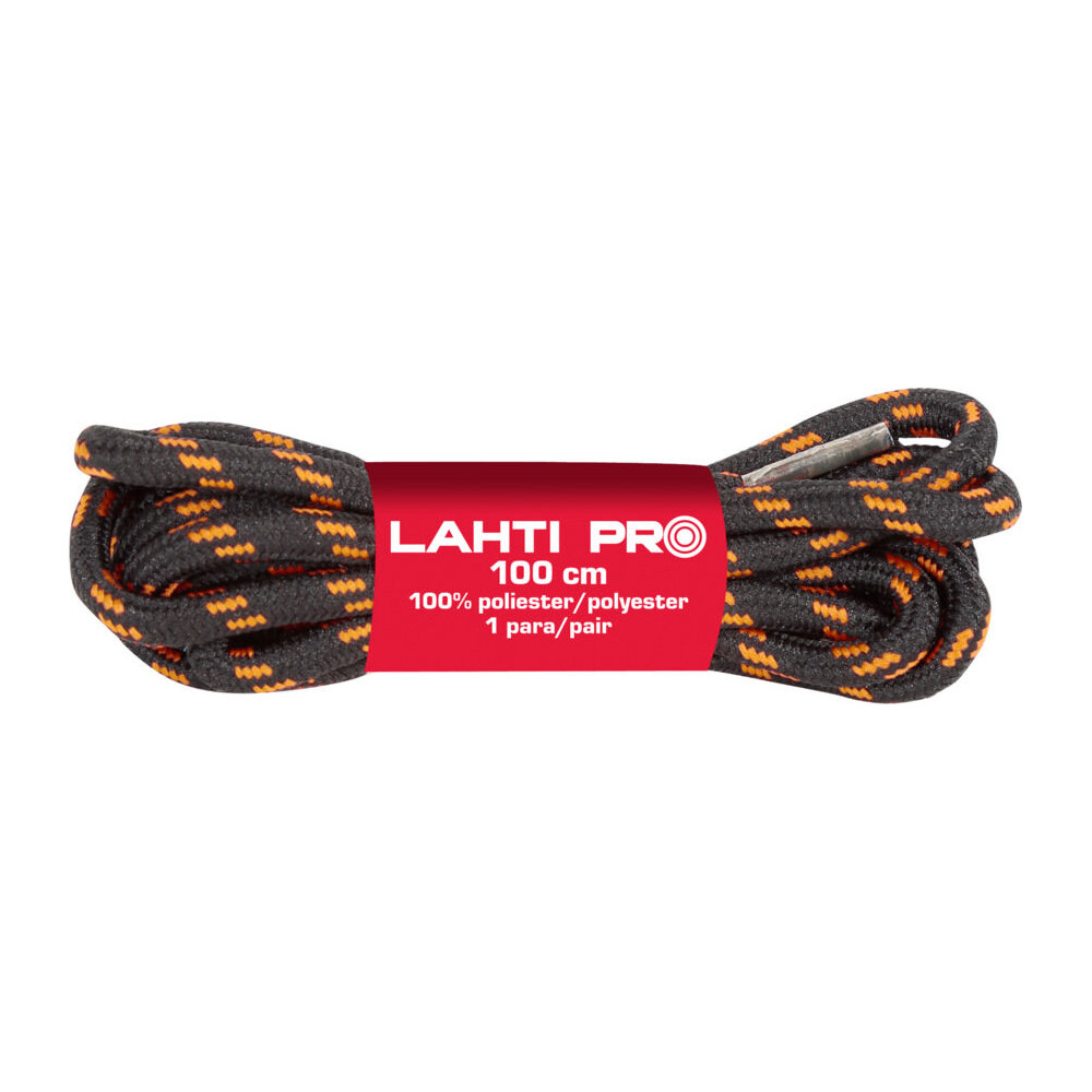 Skosnören rund svart-pom l904032p, 10 par, 120cm, Lahti Skosnören rund svart-pom l904032p, 10 par, 120cm, Lahti