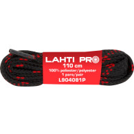 Platta skosnören. svart-röd. l904071p, 10 par, 110cm, Lahti