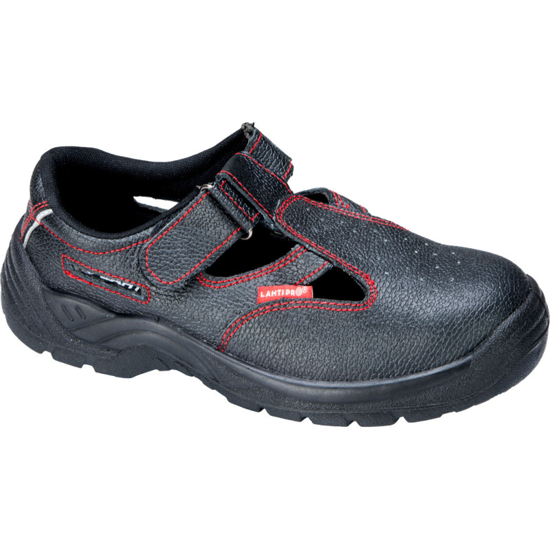 Svarta lädersandaler, s1 src, '43', ce, Lahti