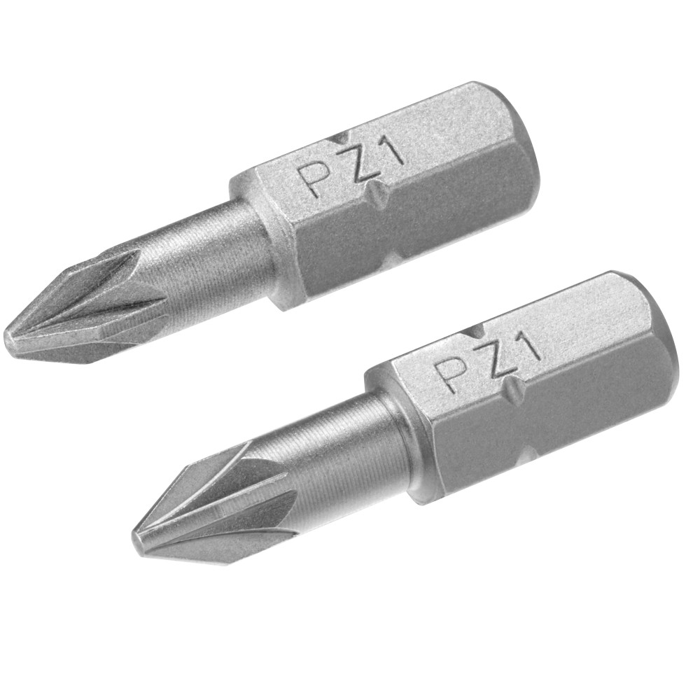 Skruvmejselbits - pozidriv pz1/25 (2 st.) Skruvmejselbits - pozidriv pz1/25 (2 st.)