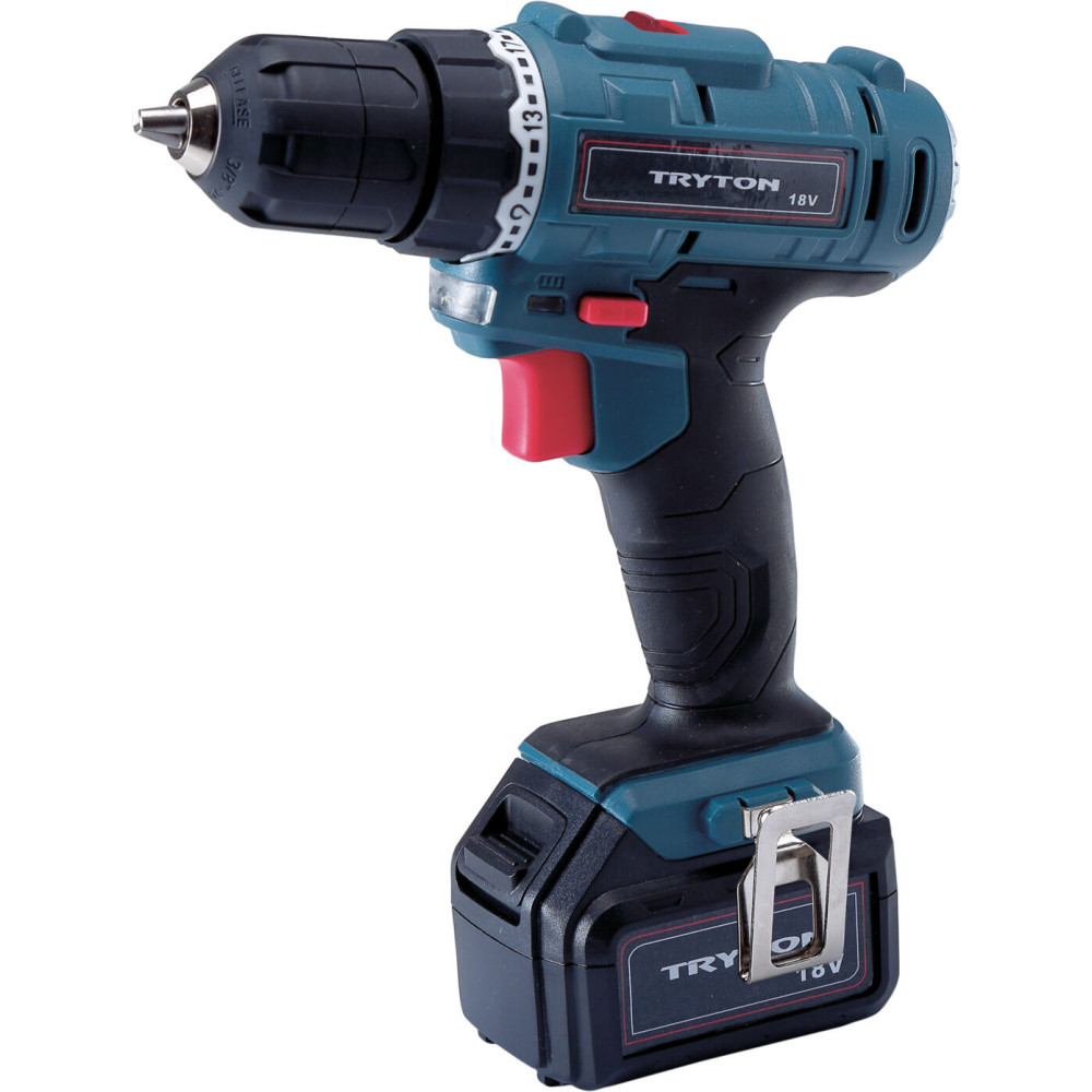Borrskruvdragare 18v li-ion, 2 batterier laddare 3-5h 2 växlar Borrskruvdragare 18v li-ion, 2 batterier laddare 3-5h 2 växlar