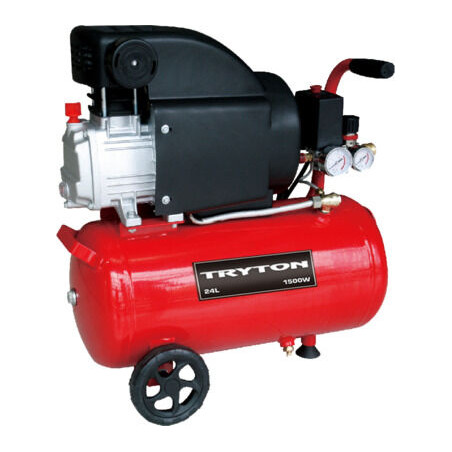 Oljekompressor 50 liter, 1500 W/2 hk, 8 bar, 206 liter/min.