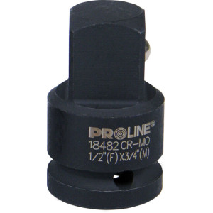 Adapter med slagfunktion cr-mo 3/4' hylsa -1/2 spår, proline