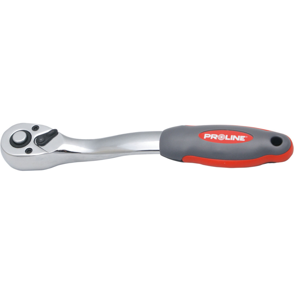 Ratschensnyckel 1/2' L-250mm, omkopplare, handtag med snäpp, Proline Ratschensnyckel 1/2' L-250mm, omkopplare, handtag med snäpp, Proline