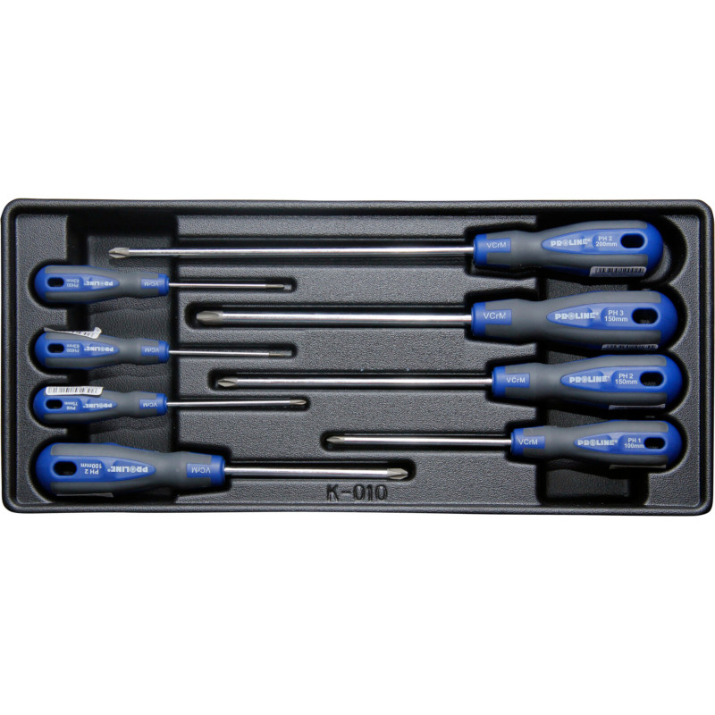 Skruvmejselset Phillips 8 delar, tomt