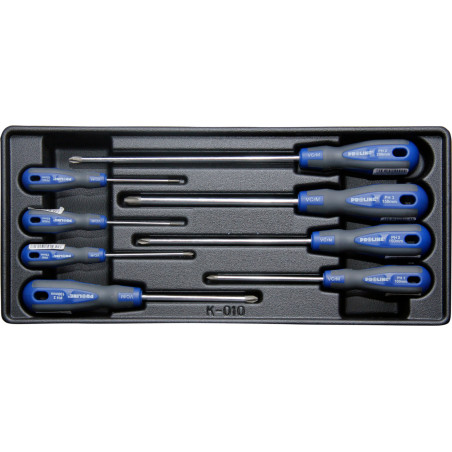 Skruvmejselset Phillips 8 delar, tomt