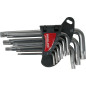 Nycklar torx set 9 st t10-t50 cv proline