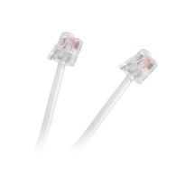 Kabel telefon.abonencki 20m biały