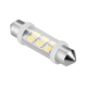 Zarówka samochodowa LED 12V 10*40, 6xSMD  Sv8.5,  biała