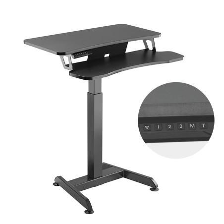 Maclean elektriskt skrivbord, höjdjustering, bord, arbetsstation, för stående, max höjd 122cm, max 37kg, MC-835 |…