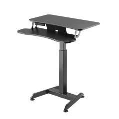 Maclean elektriskt skrivbord, höjdjustering, bord, arbetsstation, för stående, max höjd 122cm, max 37kg, MC-835