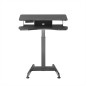 Maclean elektriskt skrivbord, höjdjustering, bord, arbetsstation, för stående, max höjd 122cm, max 37kg, MC-835