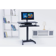 Maclean elektriskt skrivbord, höjdjustering, bord, arbetsstation, för stående, max höjd 122cm, max 37kg, MC-835 |…