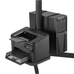 Skrivbord med höjdjustering Maclean arbetsstation, gasfjäder, för stående och sittande arbete, max höjd 109cm, MC-848.