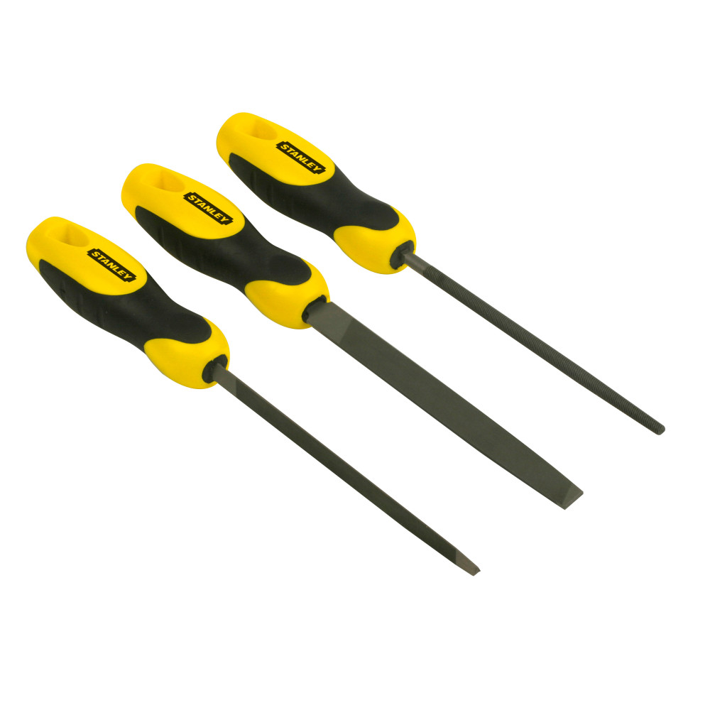 Slipa 3 stycken skrapfilar (triangel, platt, rund) 150 mm Slipa 3 stycken skrapfilar (triangel, platt, rund) 150 mm