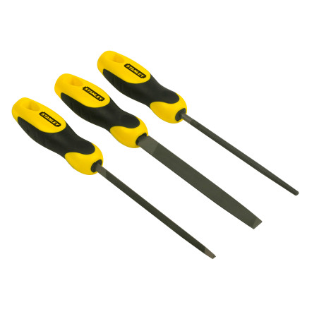 Slipa 3 stycken skrapfilar (triangel, platt, rund) 150 mm | HandlaSmidigt.se