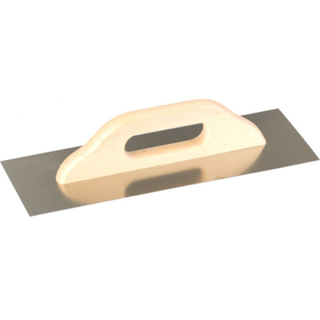 Rostfri stålspade 380*130mm, slät, trähandtag