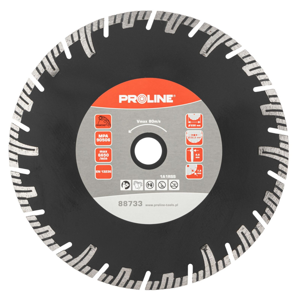 Tarcza diamentowa turbo-t (beton) 230*22.2 proline