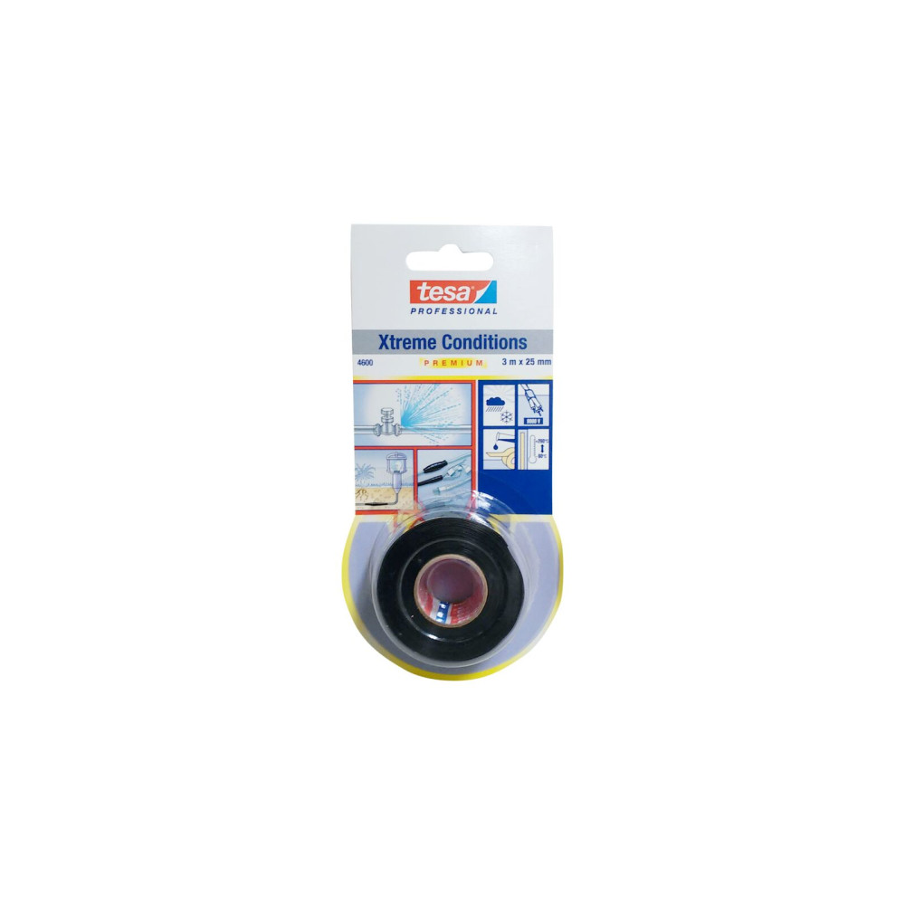 Självvulkaniserande silikonreparationsremsa Xtreme 3m: 25mm svart Självvulkaniserande silikonreparationsremsa Xtreme 3m: 25mm svart