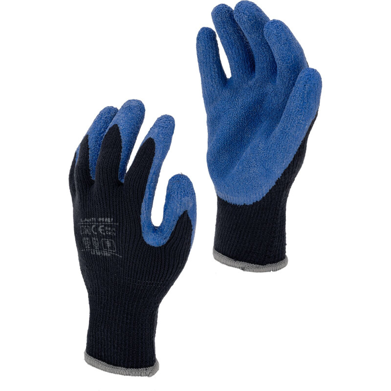 Handskar fodrade, blå, l250108p, kort, '8', CE, Lahti