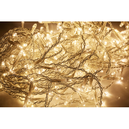 Ljusgardin 5m (330 LED), varmvit färg, IP44