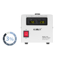 Automatisk spänningsstabilisator KEMOT MSER-500 (500 VA, servomotor)