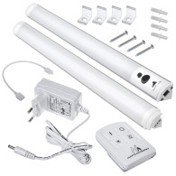 Podszafkowa lampa LED Maclean, liniowa, zestaw 2 moduły z pilotem i zasilaczem, max 4 moduły na jednym zasilaczu, MCE245