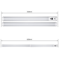 Under skåp led Maclean lampa, linjär, uppsättning 2 moduler med fjärrkontroll och strömförsörjning, max 4 moduler på en…