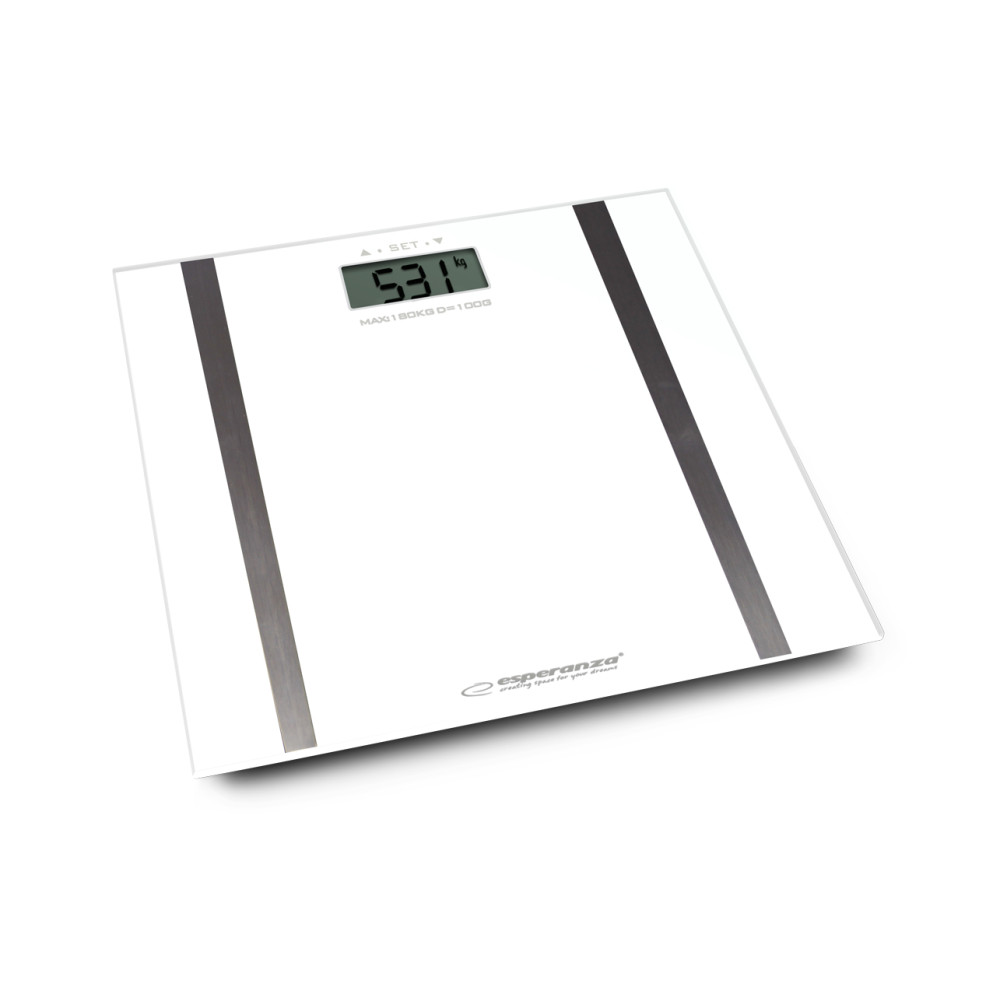 EBS018W Esperanza digitalt analytiskt badrumsvåg Samba vit