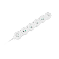 Nätadapter (snake) Rebel, 5 uttag, 1,5m sladd