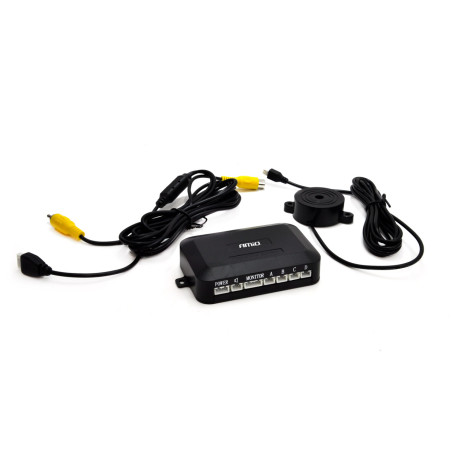 Centralenhet för parkeringssensorer och backkameror 4-sensor TFT amio-01574