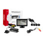 Parksensorset tft01 4,3' med kamera hd-301-ir 4 svarta sensorer