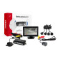 Parkeringssensorset TFT01 4,3' med HD-308-LED-kamera 4 svarta sensorer 'gold'