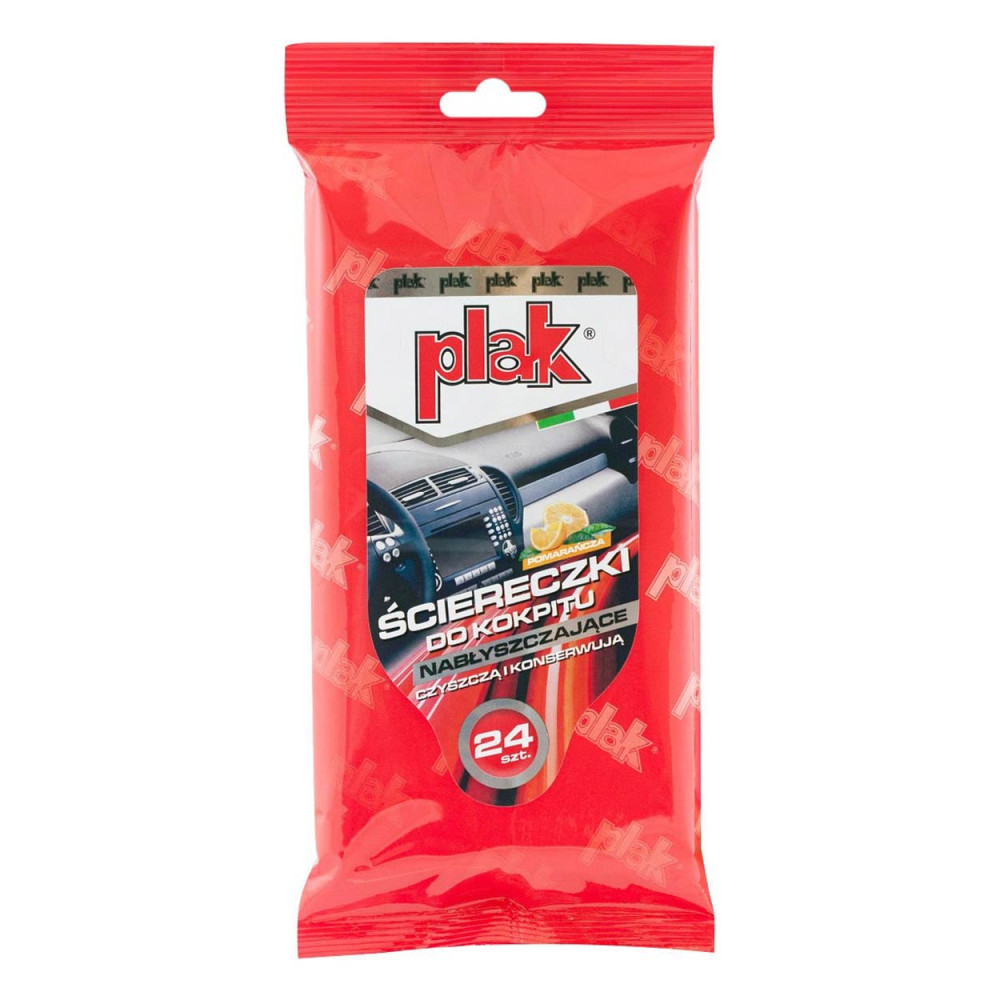 Instrumentbrädans glansiga apelsinrengöringsdukar 24 st.