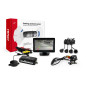 Parkeringssensorset TFT01 4,3" med HD-315-LED-kamera 4 svarta sensorer 'gold'