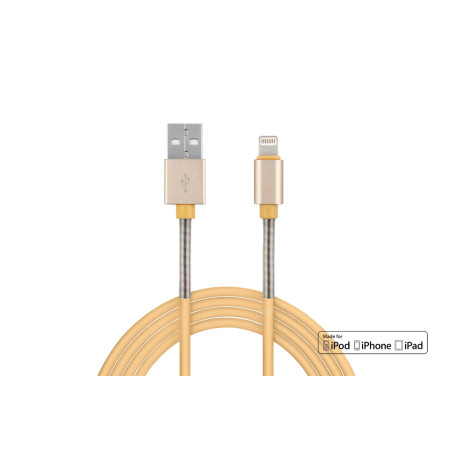 USB till Lightning-kabel för iPhone iPad Fulllink 1 m 2.4A AMIO-01432